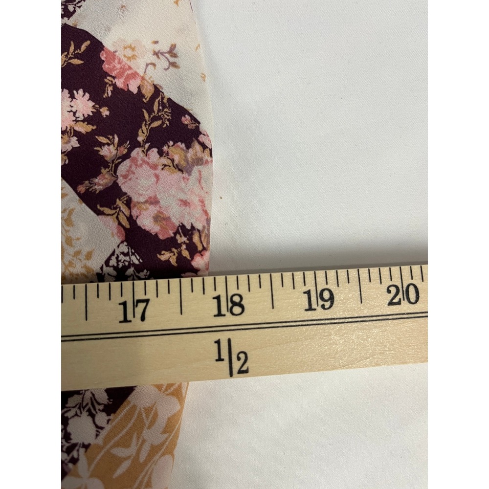 LE LIS COLLECTION Patchwork Floral Print Slip Dre… - image 5